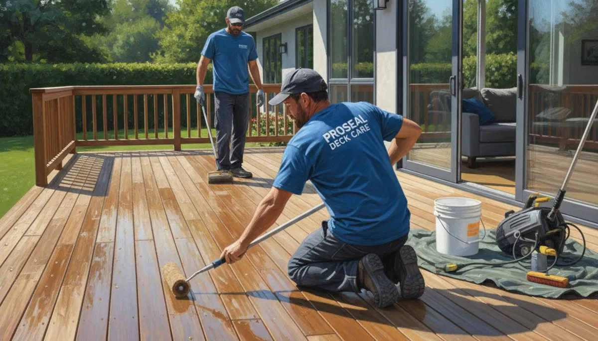 Kissimmee, FL deck sealing service protecting wood decks from sun, humidity, and rain