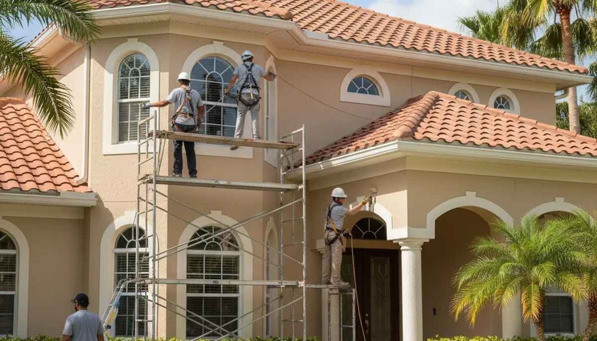 Painter crew providing professional painting services in Kissimmee, FL