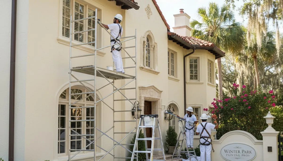 Painter team providing residential painting services in Kissimmee, FL for homes and businesses